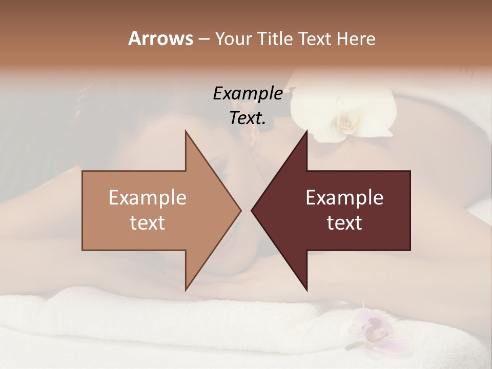 Massage Hot White PowerPoint Template