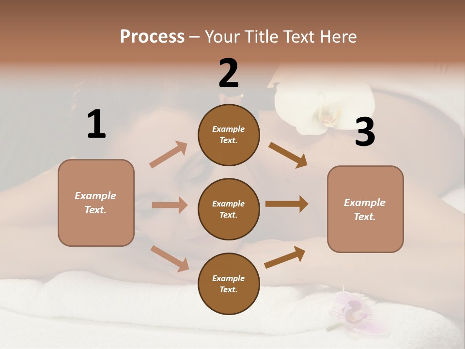Massage Hot White PowerPoint Template