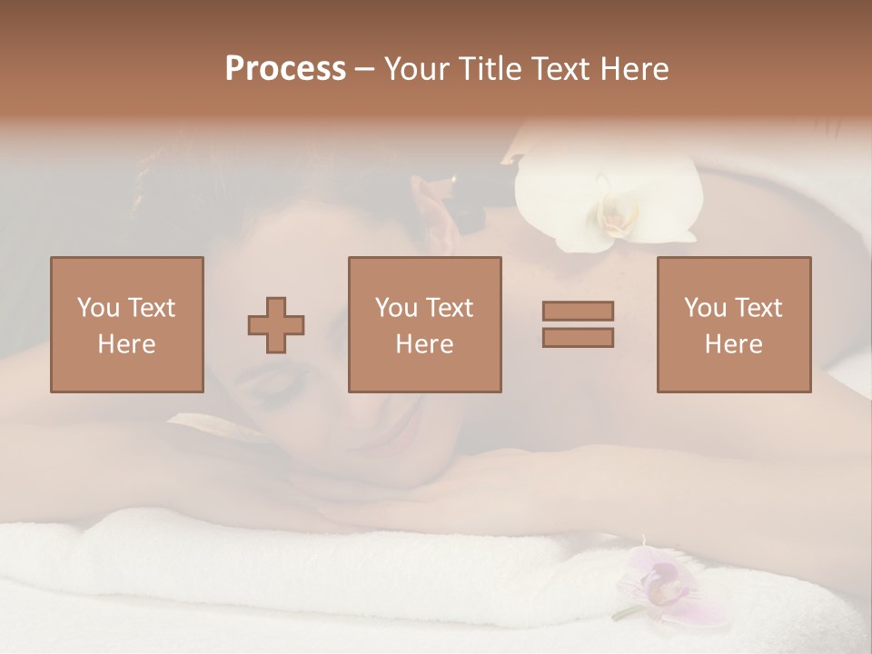 Massage Hot White PowerPoint Template