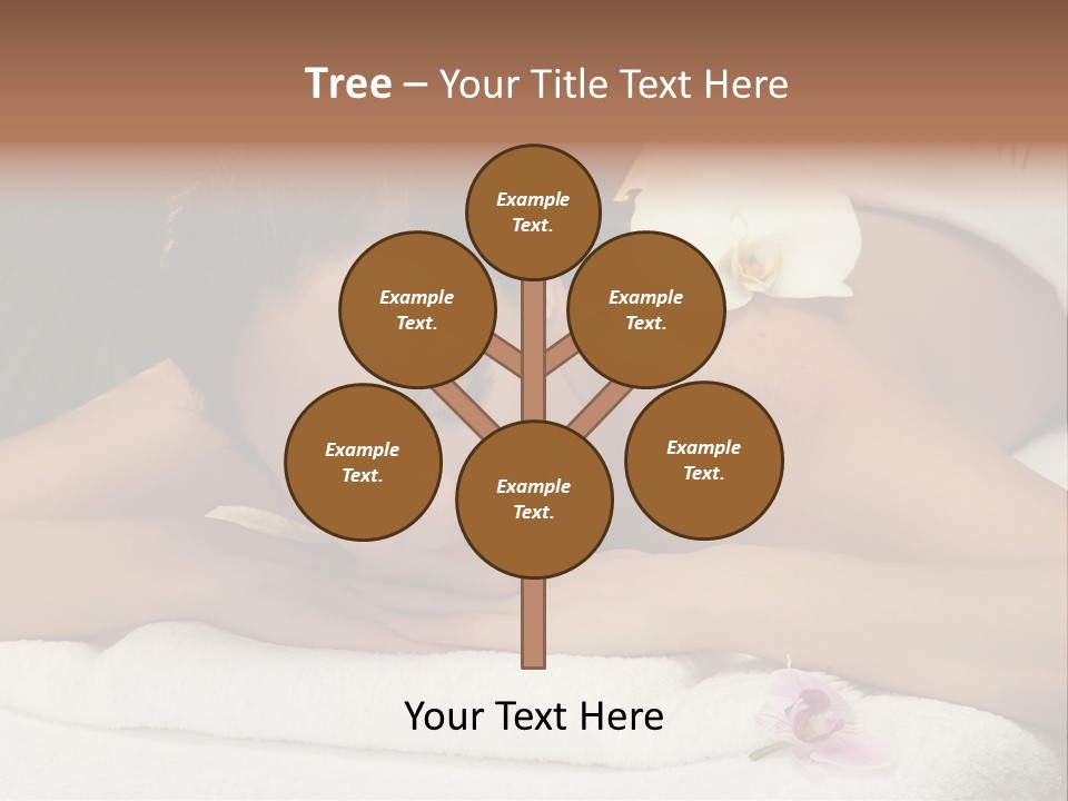 Massage Hot White PowerPoint Template