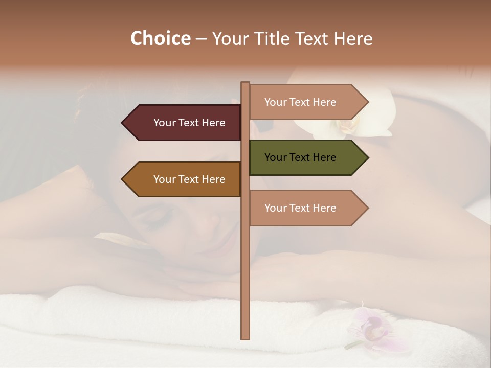 Massage Hot White PowerPoint Template