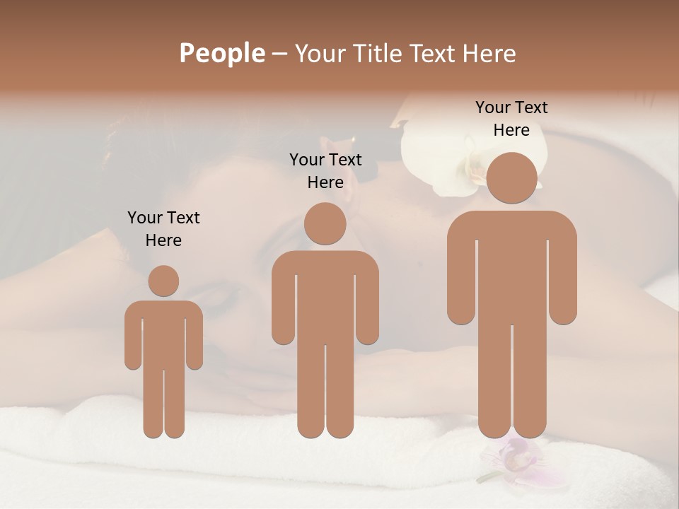 Massage Hot White PowerPoint Template