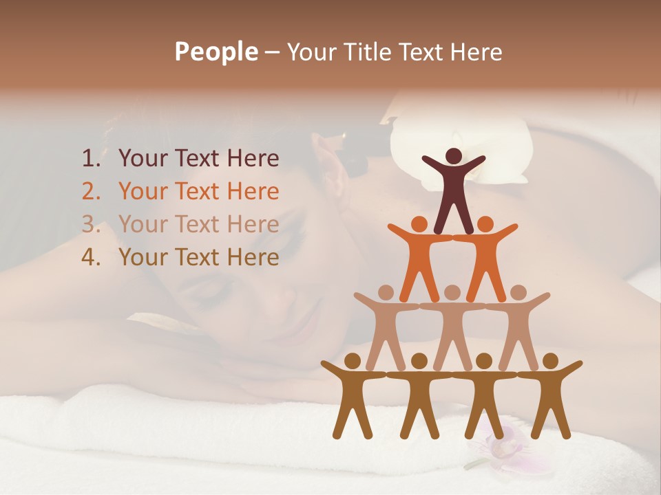 Massage Hot White PowerPoint Template