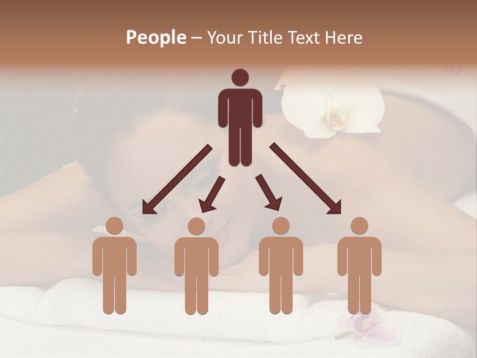 Massage Hot White PowerPoint Template