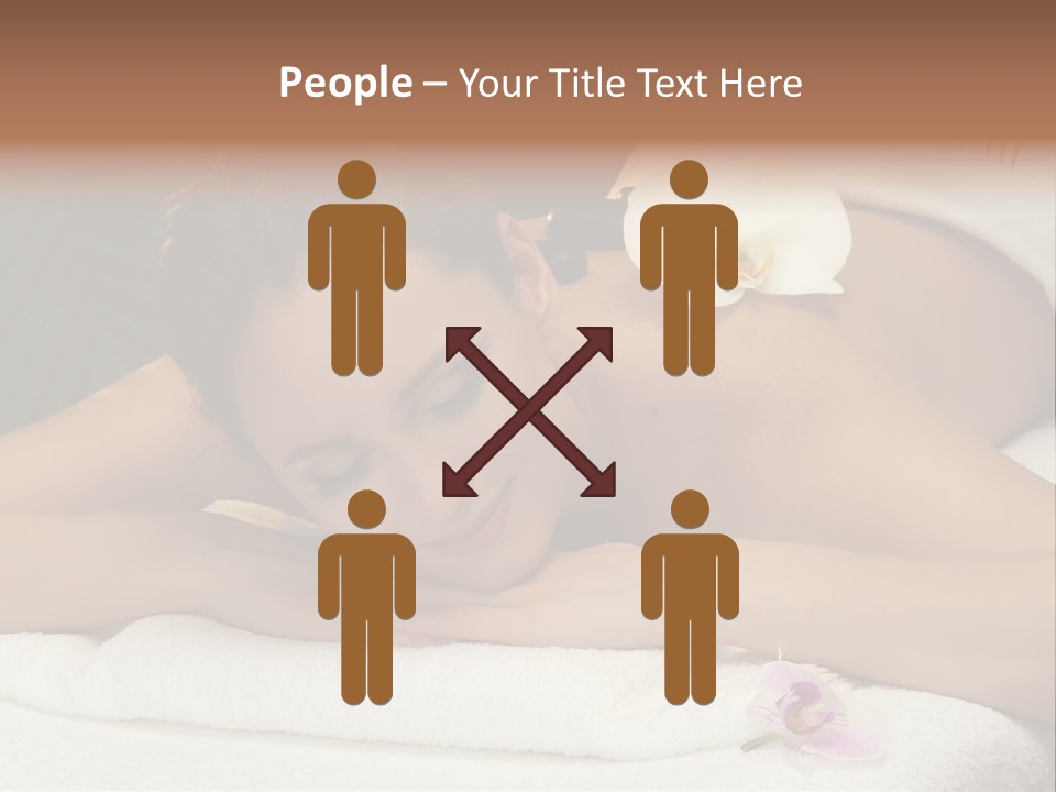 Massage Hot White PowerPoint Template