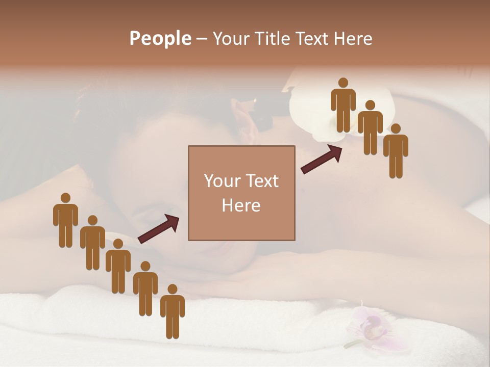 Massage Hot White PowerPoint Template