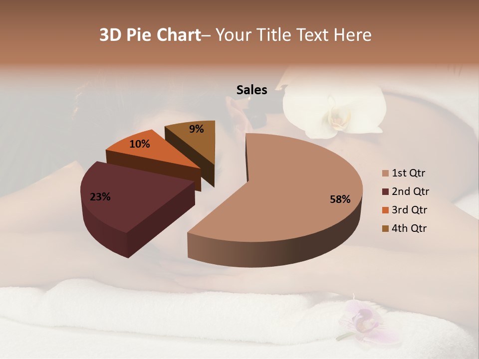Massage Hot White PowerPoint Template