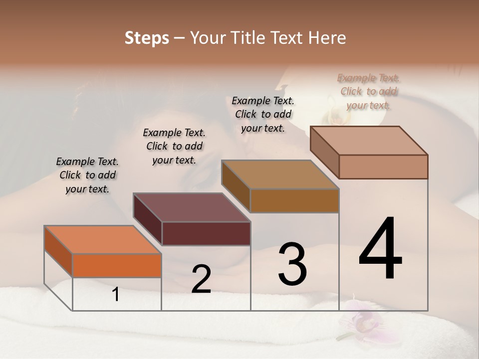 Massage Hot White PowerPoint Template