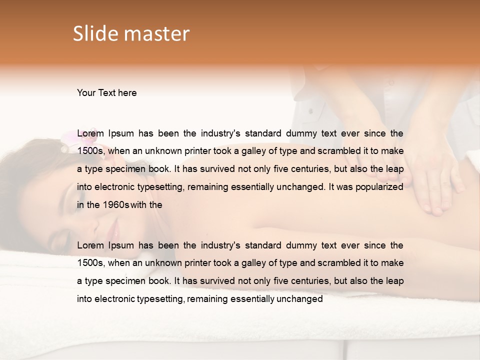 Care Back Attractive PowerPoint Template