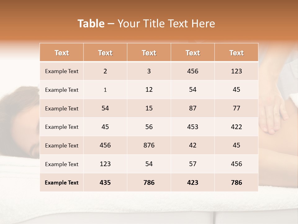 Care Back Attractive PowerPoint Template