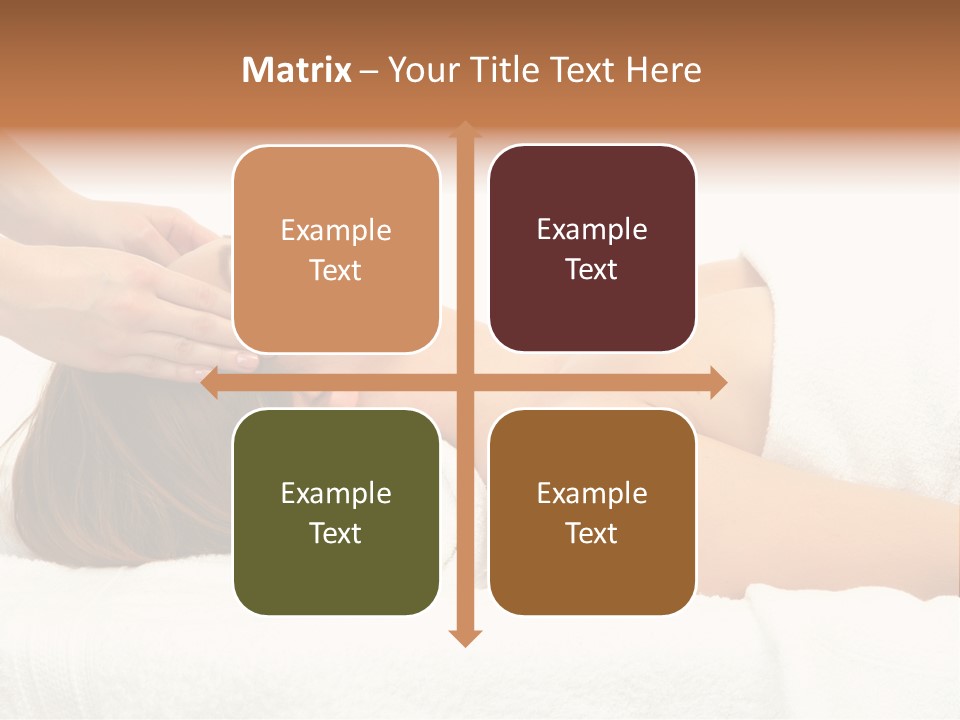 White Portrait Hand PowerPoint Template