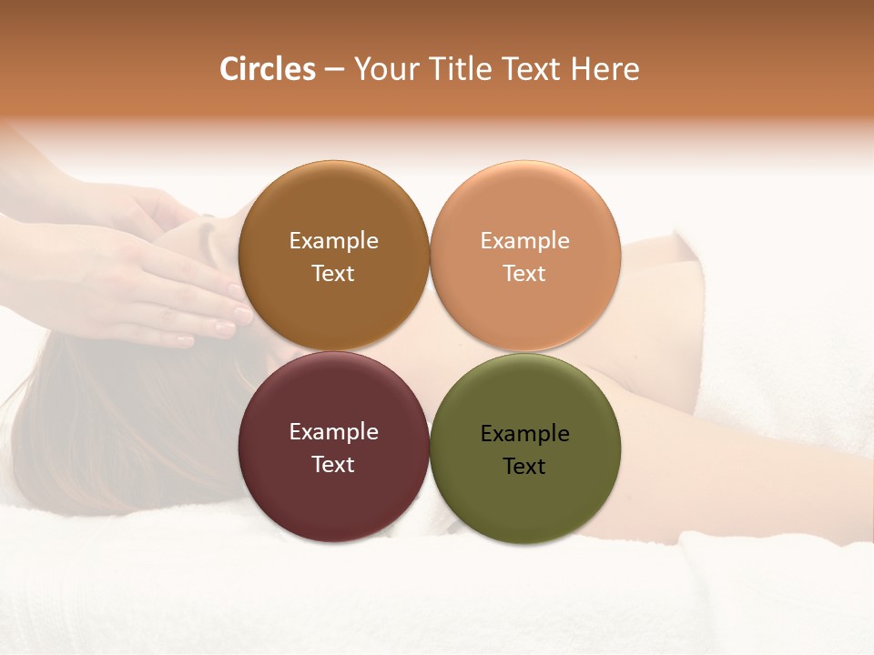 White Portrait Hand PowerPoint Template