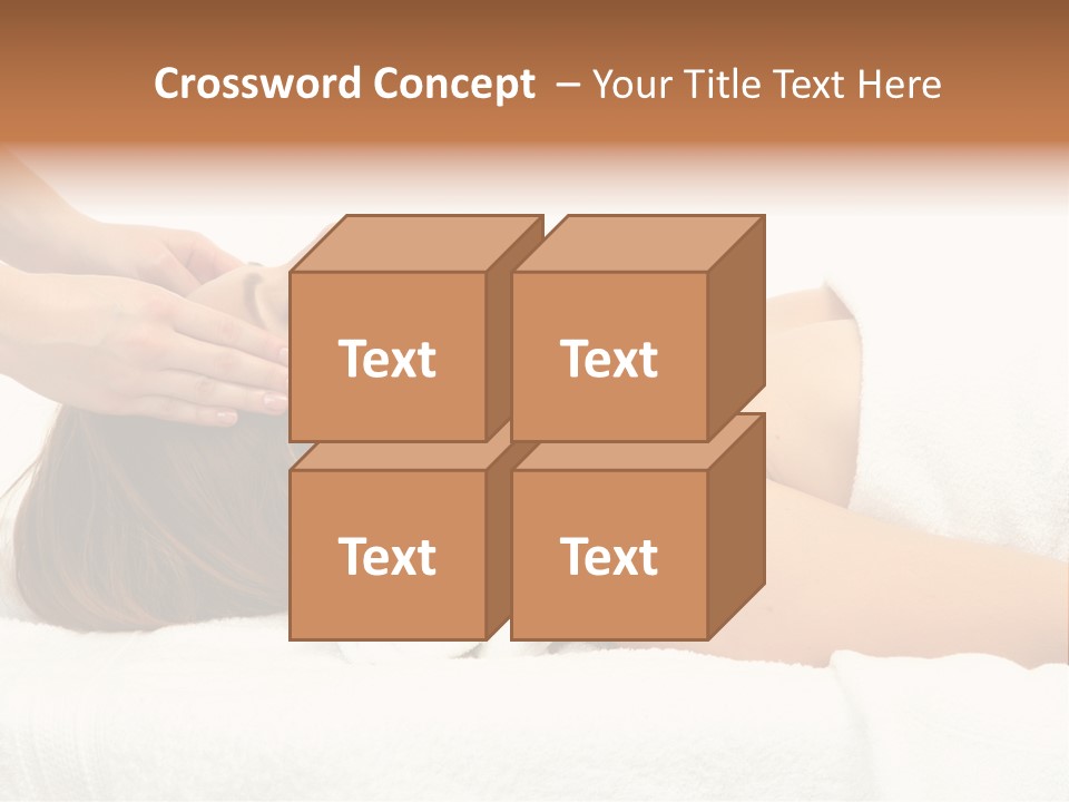 White Portrait Hand PowerPoint Template