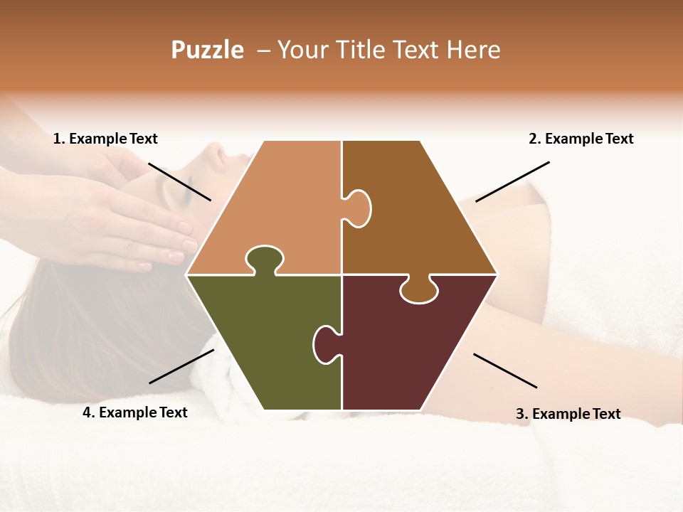 White Portrait Hand PowerPoint Template