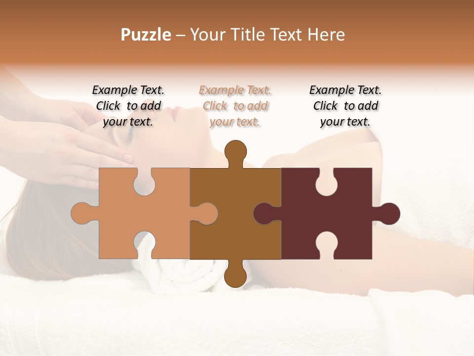 White Portrait Hand PowerPoint Template