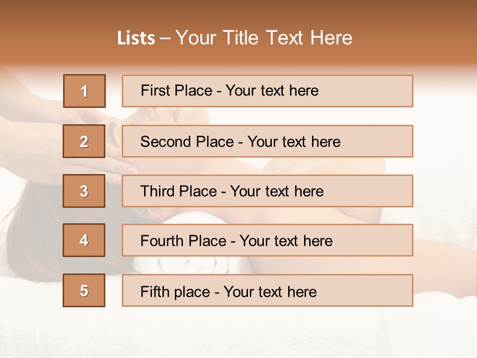 White Portrait Hand PowerPoint Template