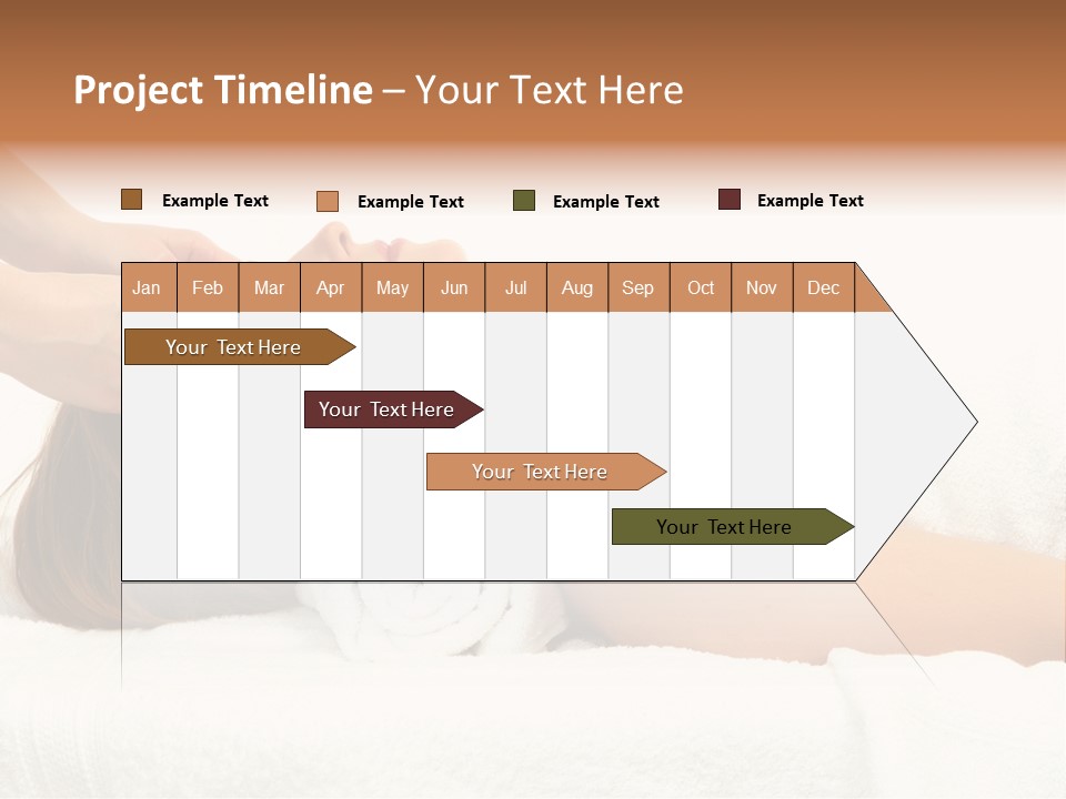 White Portrait Hand PowerPoint Template