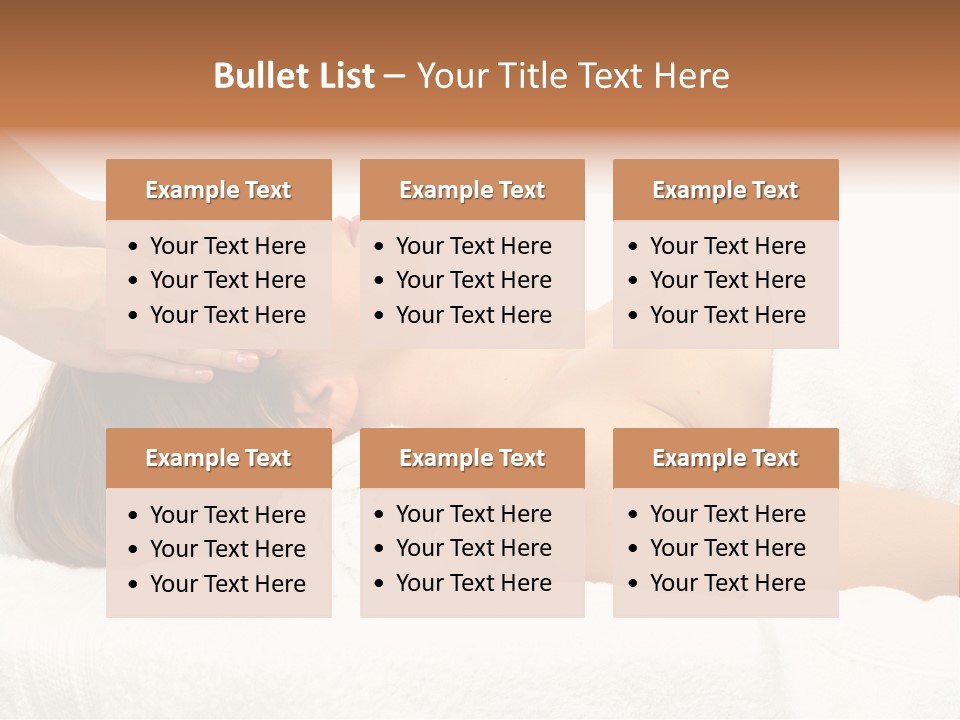 White Portrait Hand PowerPoint Template