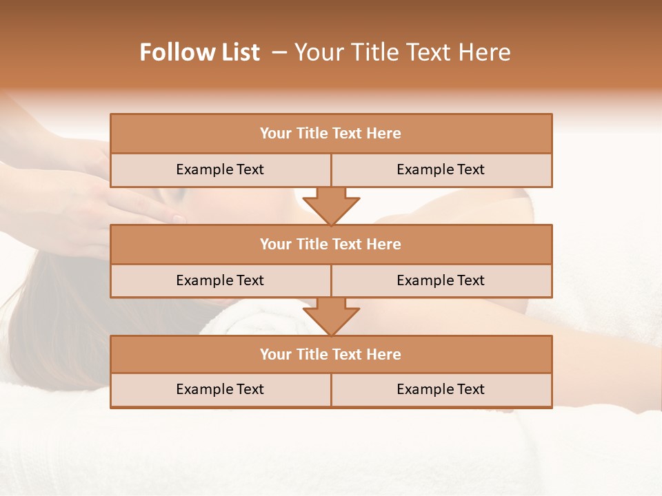 White Portrait Hand PowerPoint Template