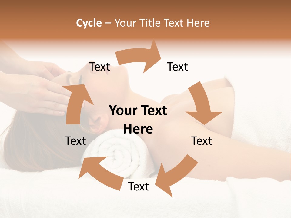 White Portrait Hand PowerPoint Template