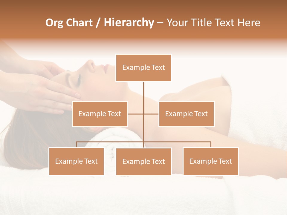 White Portrait Hand PowerPoint Template