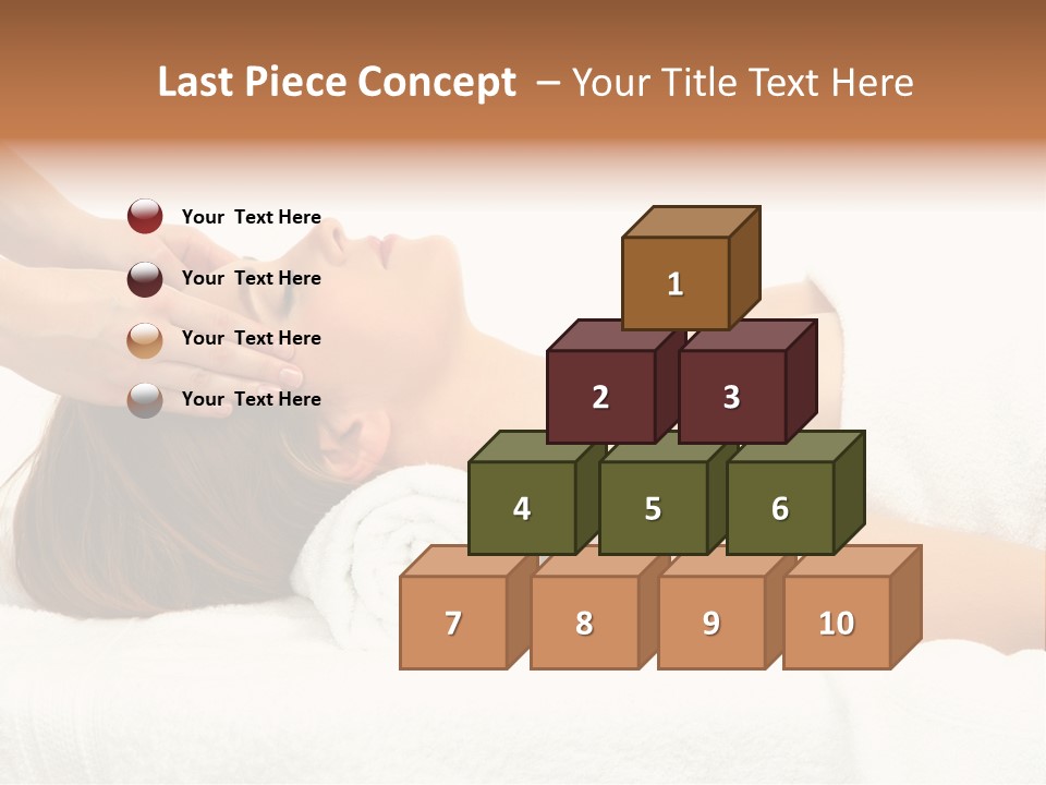 White Portrait Hand PowerPoint Template