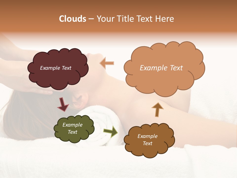 White Portrait Hand PowerPoint Template