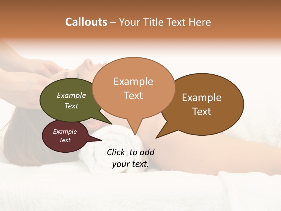 White Portrait Hand PowerPoint Template