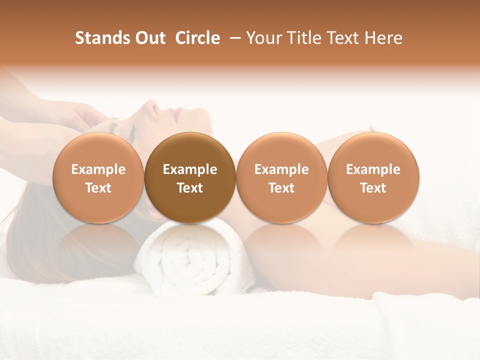 White Portrait Hand PowerPoint Template