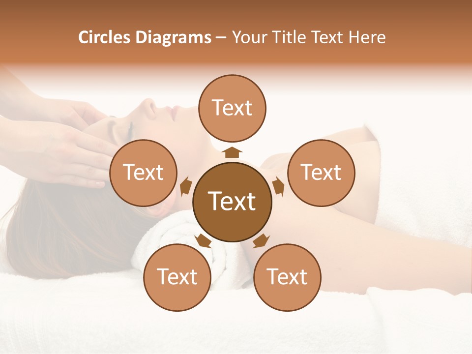 White Portrait Hand PowerPoint Template