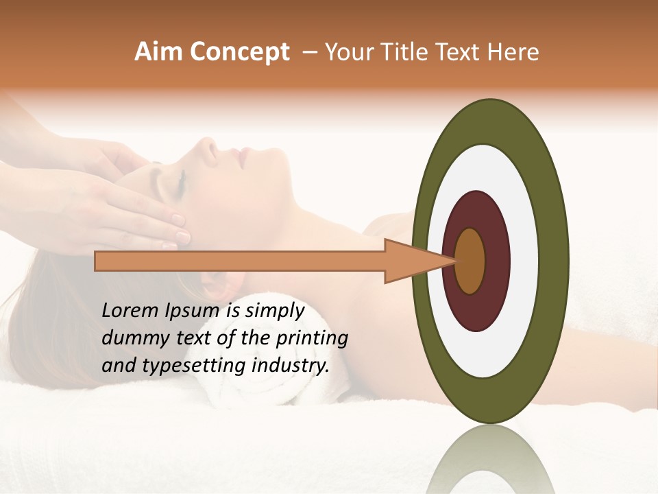 White Portrait Hand PowerPoint Template