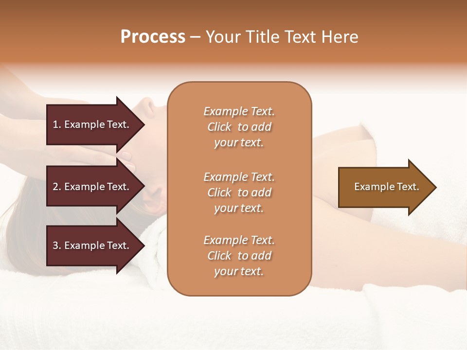 White Portrait Hand PowerPoint Template