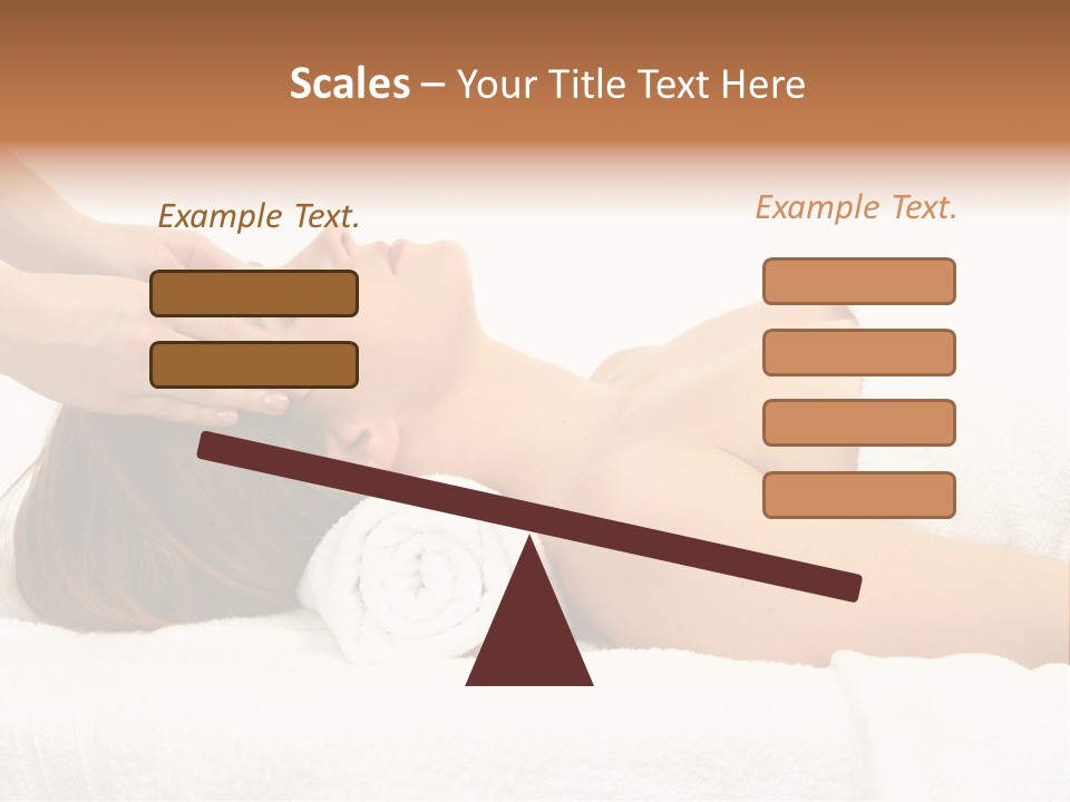 White Portrait Hand PowerPoint Template