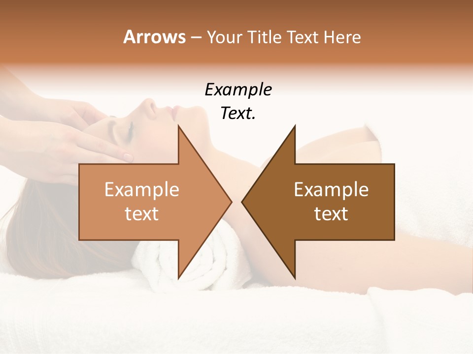 White Portrait Hand PowerPoint Template