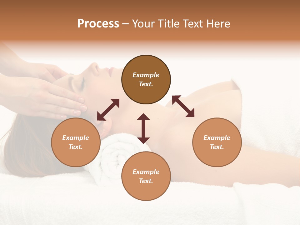 White Portrait Hand PowerPoint Template