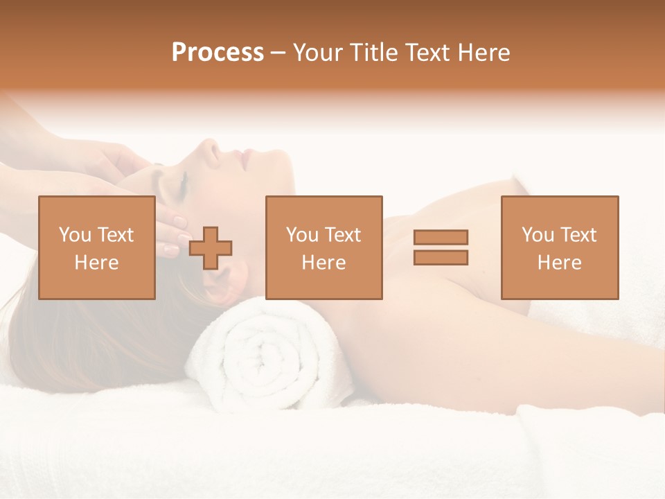 White Portrait Hand PowerPoint Template