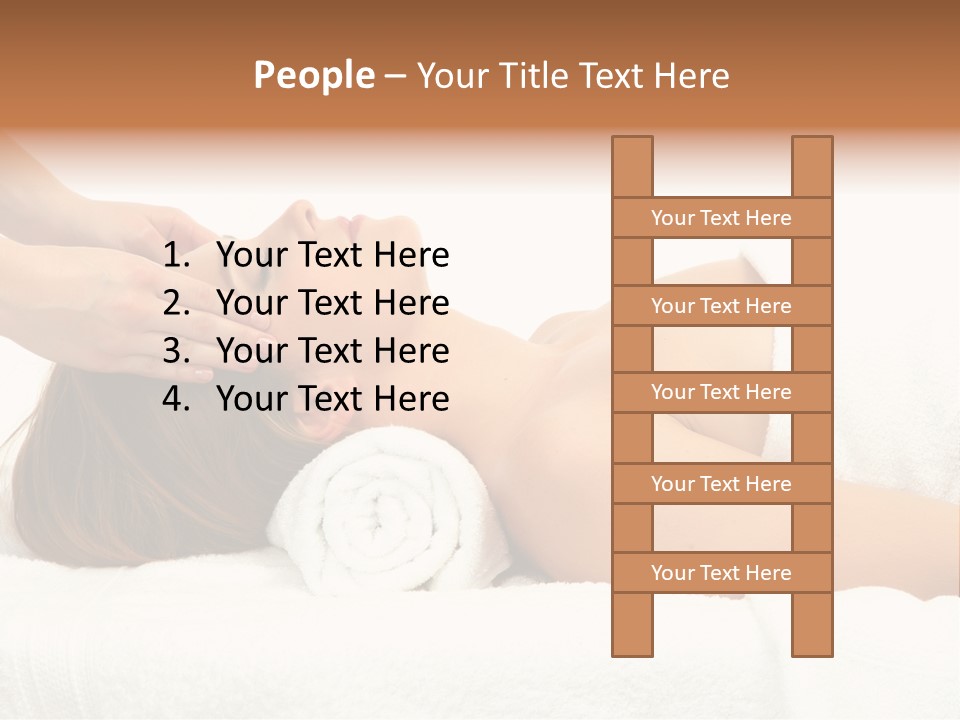 White Portrait Hand PowerPoint Template