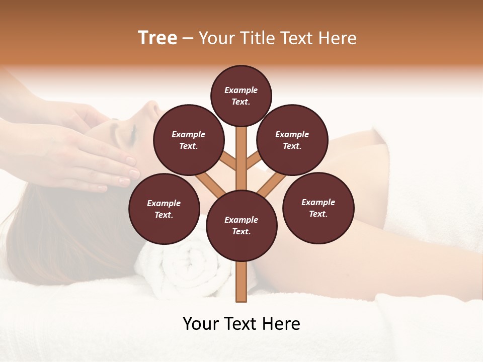 White Portrait Hand PowerPoint Template