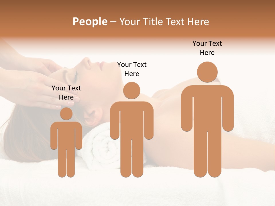 White Portrait Hand PowerPoint Template