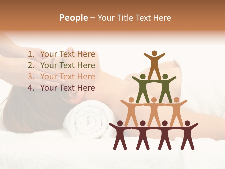 White Portrait Hand PowerPoint Template