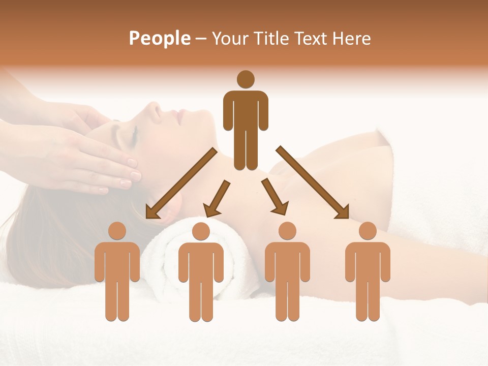 White Portrait Hand PowerPoint Template