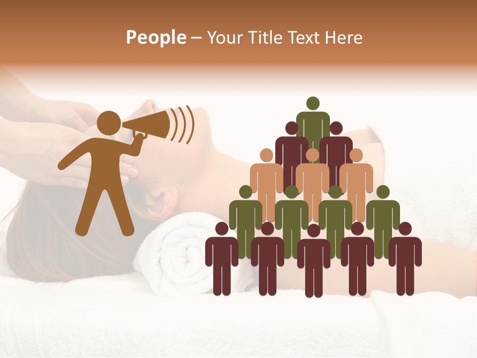 White Portrait Hand PowerPoint Template