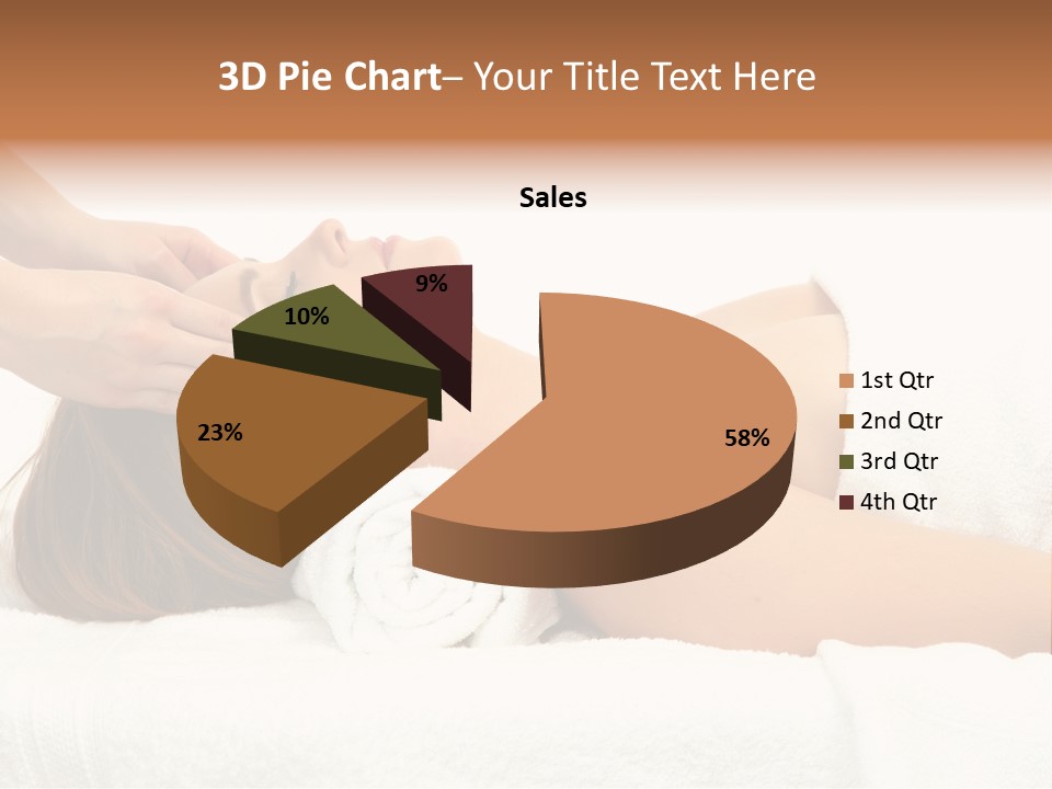 White Portrait Hand PowerPoint Template