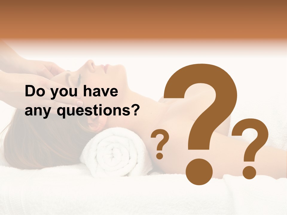 White Portrait Hand PowerPoint Template