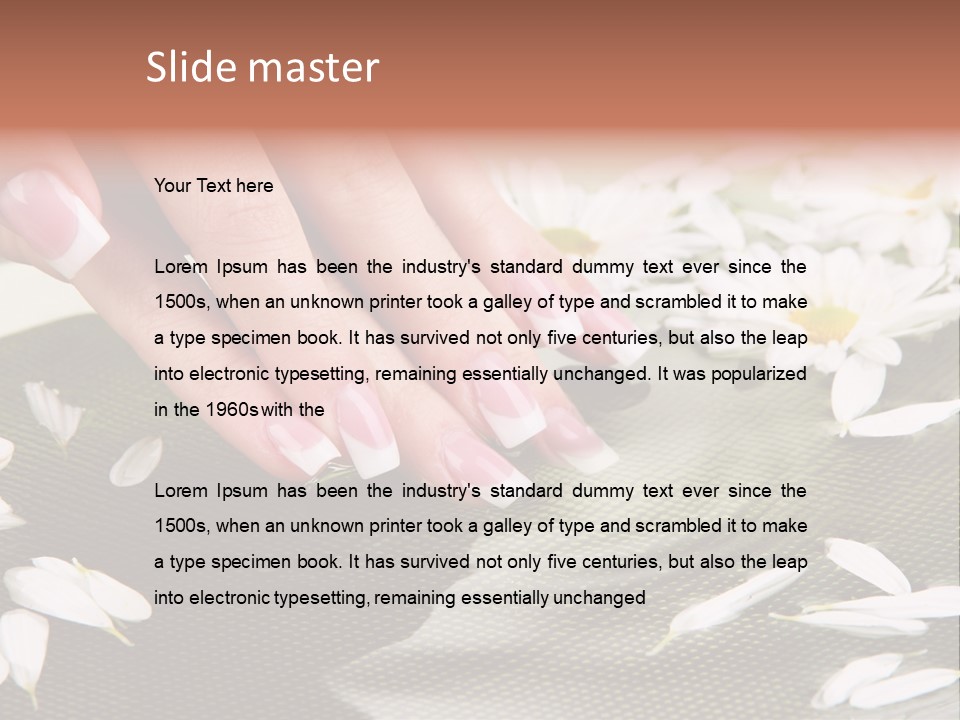 Bowl Massage Fresh PowerPoint Template