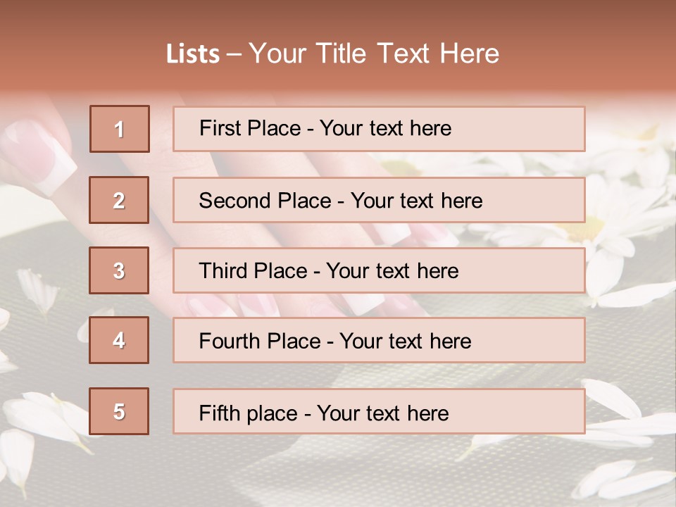 Bowl Massage Fresh PowerPoint Template
