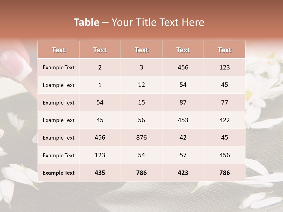 Bowl Massage Fresh PowerPoint Template