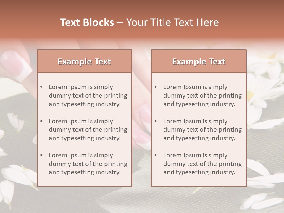 Bowl Massage Fresh PowerPoint Template