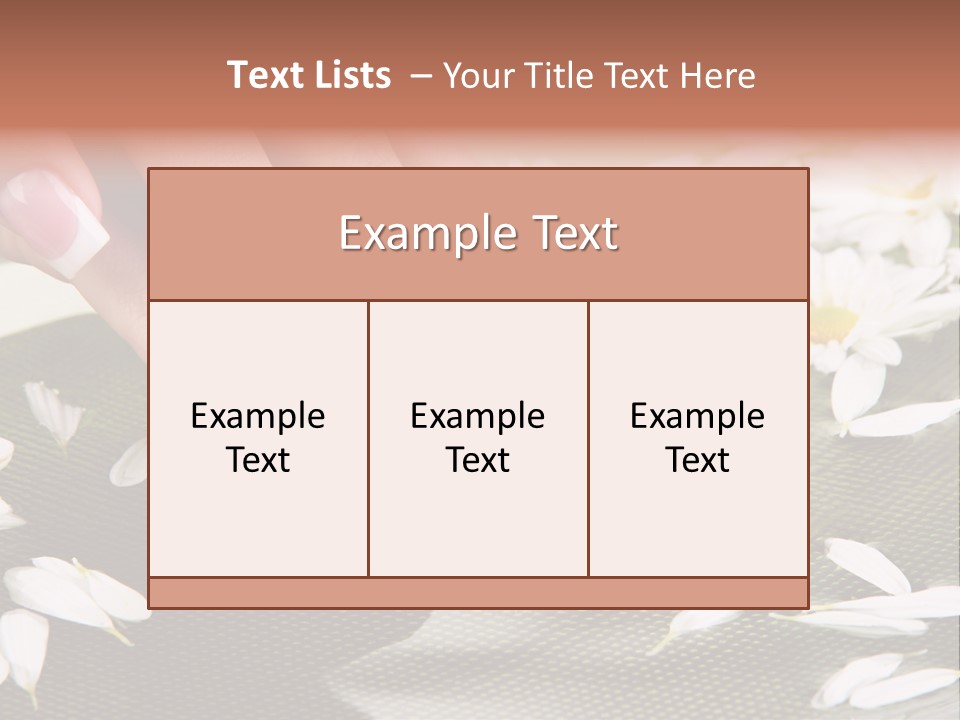 Bowl Massage Fresh PowerPoint Template