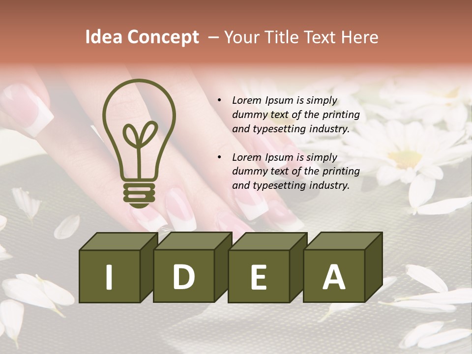 Bowl Massage Fresh PowerPoint Template